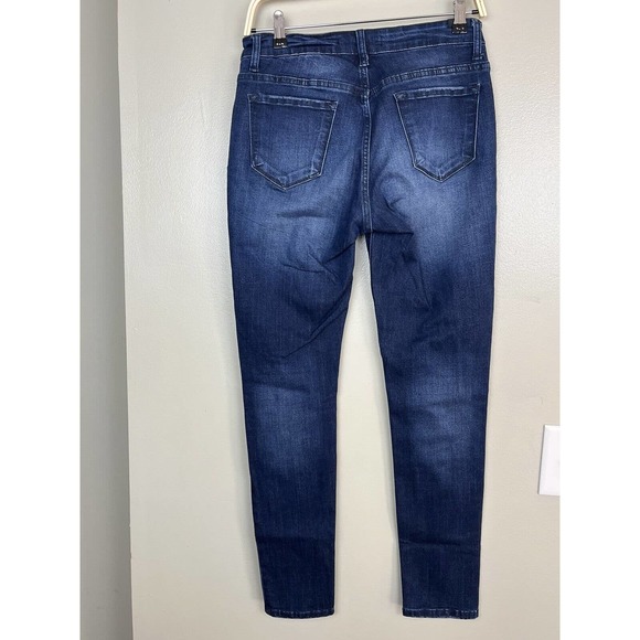 KanCan Dark Wash Moto Ankle Jeans women's Size 9/28 - Picture 4 of 6